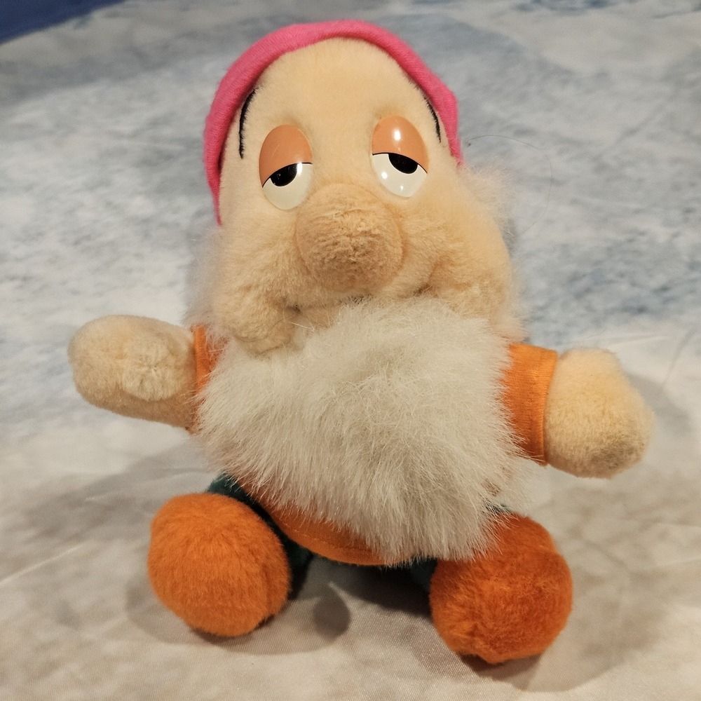 Disney Sleepy Dwarf Plush‎ Tokyo Disneyland Vintage 6.5" Snow White Seven Dwarfs